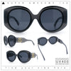 Womens Oversize Round Thick Temple Plastic Designer Fashion Diva Sunglasses