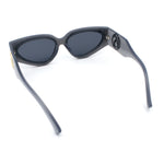 Womens Diva Narrow Triangular Thick Temple Plastic Fashion Sunglasses
