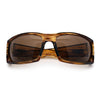 Classic Winged Skull 90s Wrap Around Sport Biker Plastic Rectangular Sunglasses