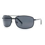 Mens Air Force Classic Narrow Rectangle Officer Cop Metal Rim Sunglasses