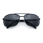 Mens Air Force Classic Narrow Rectangle Officer Cop Metal Rim Sunglasses