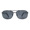 Mens Air Force Classic Narrow Rectangle Officer Cop Metal Rim Sunglasses