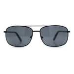 Mens Air Force Classic Narrow Rectangle Officer Cop Metal Rim Sunglasses