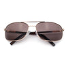 Mens Air Force Classic Narrow Rectangle Officer Cop Metal Rim Sunglasses