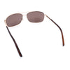 Mens Air Force Classic Narrow Rectangle Officer Cop Metal Rim Sunglasses