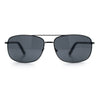 Mens Air Force Classic Narrow Rectangle Officer Cop Metal Rim Sunglasses
