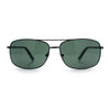 Mens Air Force Classic Narrow Rectangle Officer Cop Metal Rim Sunglasses