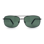 Mens Air Force Classic Narrow Rectangle Officer Cop Metal Rim Sunglasses