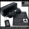 Mens Air Force Classic Narrow Rectangle Officer Cop Metal Rim Sunglasses