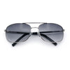 Mens Air Force Classic Narrow Rectangle Officer Cop Metal Rim Sunglasses