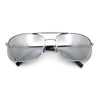Mens Air Force Classic Narrow Rectangle Officer Cop Metal Rim Sunglasses