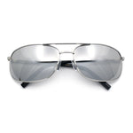 Mens Air Force Classic Narrow Rectangle Officer Cop Metal Rim Sunglasses