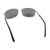 Mens Air Force Classic Narrow Rectangle Officer Cop Metal Rim Sunglasses