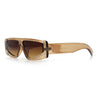 Womens Rhinestone Bling Narrow Rectangle Flat Top Plastic Fashion Sunglasses