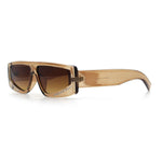 Womens Rhinestone Bling Narrow Rectangle Flat Top Plastic Fashion Sunglasses