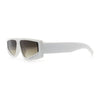 Womens Rhinestone Bling Narrow Rectangle Flat Top Plastic Fashion Sunglasses