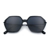 Womens Large Fancy Octagonal Retro Designer Mod Fashion Sunglasses