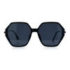 Womens Large Fancy Octagonal Retro Designer Mod Fashion Sunglasses