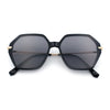 Womens Large Fancy Octagonal Retro Designer Mod Fashion Sunglasses