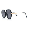 Womens Large Fancy Octagonal Retro Designer Mod Fashion Sunglasses