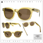 Polarized Iconic Thick Bevel Horn Rim Rectangular Hipster Sunglasses