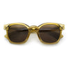 Polarized Iconic Thick Bevel Horn Rim Rectangular Hipster Sunglasses