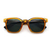 Polarized Iconic Thick Bevel Horn Rim Rectangular Hipster Sunglasses