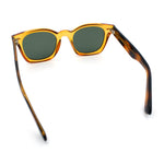 Polarized Iconic Thick Bevel Horn Rim Rectangular Hipster Sunglasses