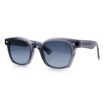 Polarized Iconic Thick Bevel Horn Rim Rectangular Hipster Sunglasses