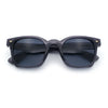 Polarized Iconic Thick Bevel Horn Rim Rectangular Hipster Sunglasses
