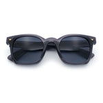 Polarized Iconic Thick Bevel Horn Rim Rectangular Hipster Sunglasses