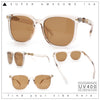 Gentlemanly Fancy Metal Hinge Oversized Thin Plastic Horn Rim Sunglasses