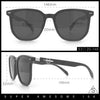 Gentlemanly Fancy Metal Hinge Oversized Thin Plastic Horn Rim Sunglasses