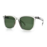 Gentlemanly Fancy Metal Hinge Oversized Thin Plastic Horn Rim Sunglasses