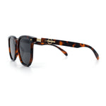 Gentlemanly Fancy Metal Hinge Oversized Thin Plastic Horn Rim Sunglasses