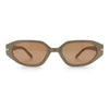 Womens Elegant Mod Geometric Oval Rectangle Plastic Fashion Sunglasses
