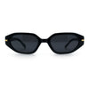 Womens Elegant Mod Geometric Oval Rectangle Plastic Fashion Sunglasses