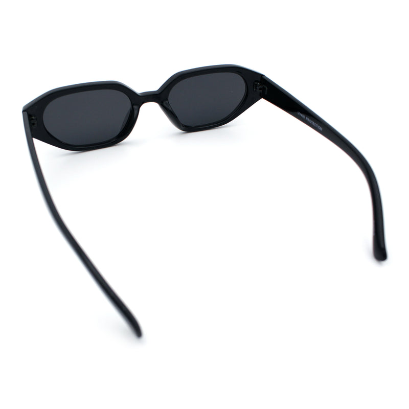 Womens Elegant Mod Geometric Oval Rectangle Plastic Fashion Sunglasses