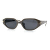 Womens Elegant Mod Geometric Oval Rectangle Plastic Fashion Sunglasses