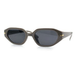 Womens Elegant Mod Geometric Oval Rectangle Plastic Fashion Sunglasses