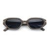 Womens Elegant Mod Geometric Oval Rectangle Plastic Fashion Sunglasses