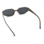 Womens Elegant Mod Geometric Oval Rectangle Plastic Fashion Sunglasses
