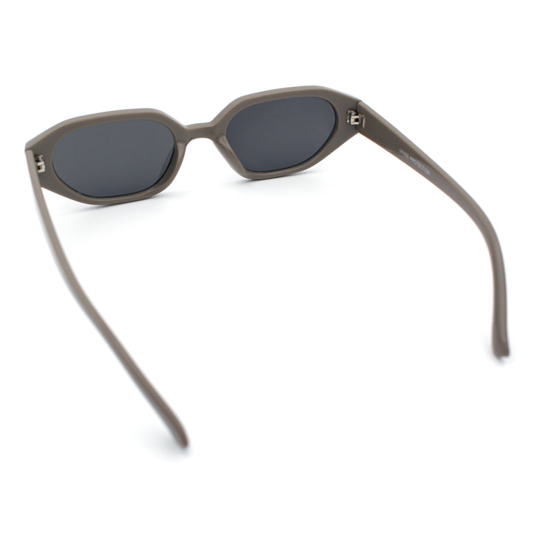 Womens Elegant Mod Geometric Oval Rectangle Plastic Fashion Sunglasses