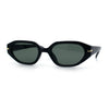 Womens Elegant Mod Geometric Oval Rectangle Plastic Fashion Sunglasses