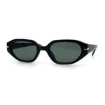 Womens Elegant Mod Geometric Oval Rectangle Plastic Fashion Sunglasses