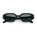 Womens Elegant Mod Geometric Oval Rectangle Plastic Fashion Sunglasses