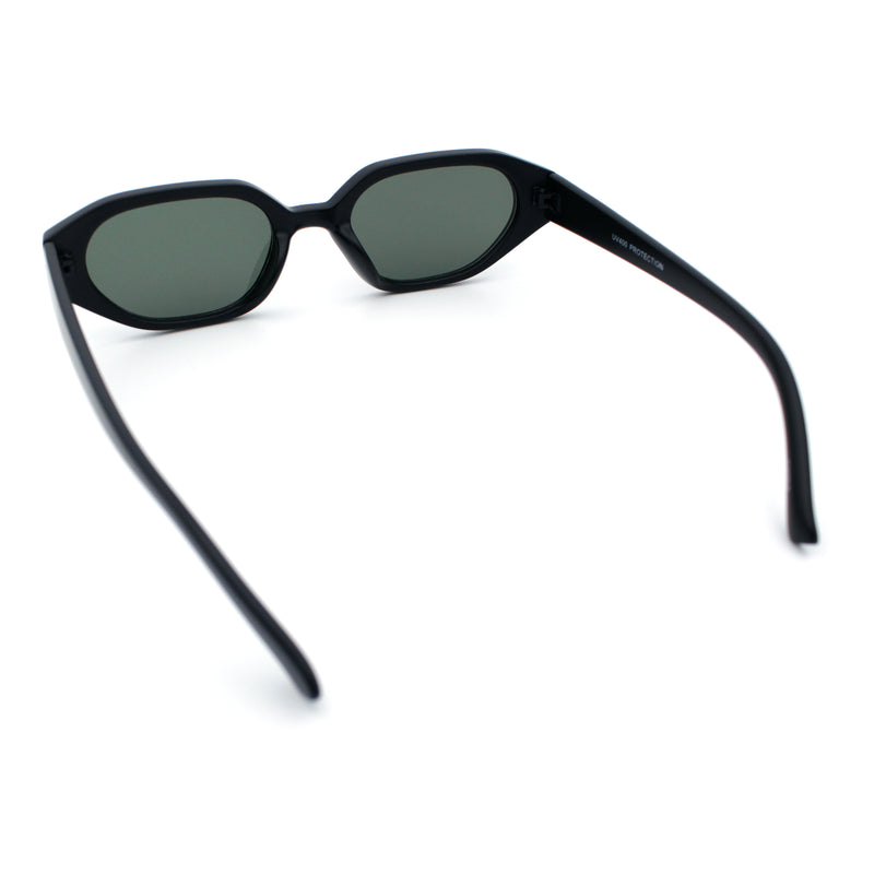 Womens Elegant Mod Geometric Oval Rectangle Plastic Fashion Sunglasses