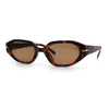 Womens Elegant Mod Geometric Oval Rectangle Plastic Fashion Sunglasses