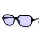 Retro Hustler Oval Rectangular Plastic Mid Horn Rim Vintage Vibe Sunglasses
