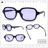 Retro Hustler Oval Rectangular Plastic Mid Horn Rim Vintage Vibe Sunglasses